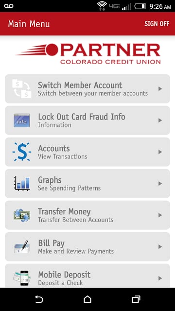 Partner CO CU Mobile Banking截图6