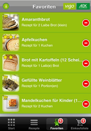 AOK glutenfreie Rezepte截图3