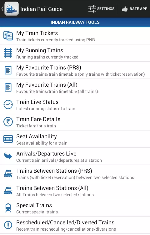 Indian Rail Guide截图2