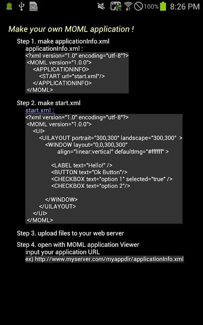 MOML Application Viewer(devel)截图1