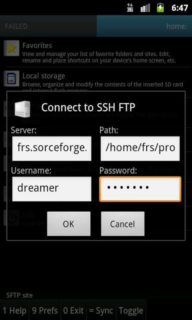 SFTP plugin for Ghost Commande截图1