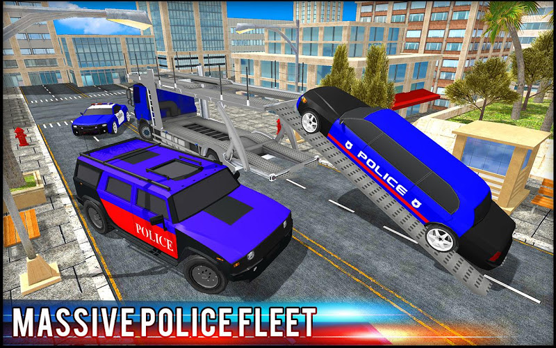 Police Car Transporter Truck截图5