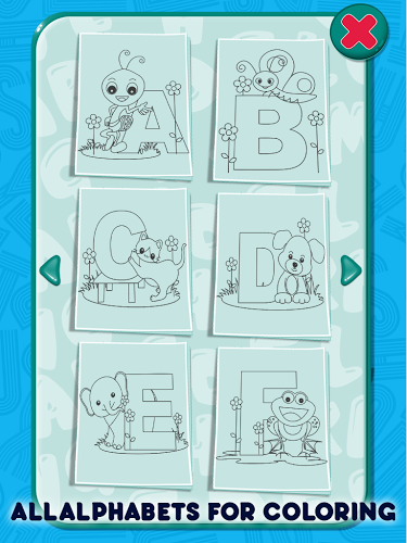 Letters Kids Coloring Book截图2