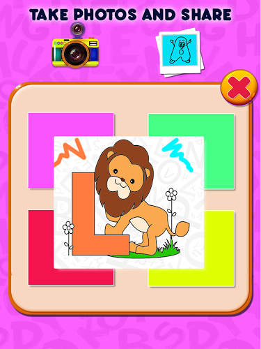 Letters Kids Coloring Book截图5