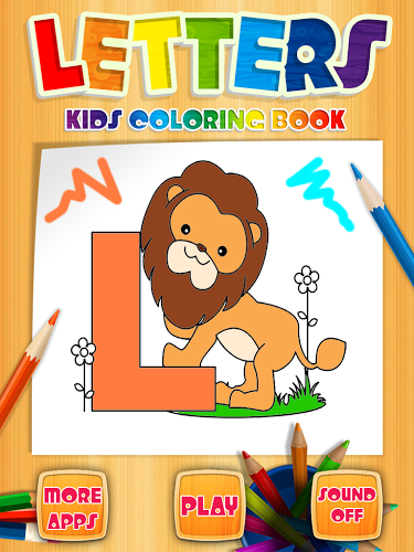 Letters Kids Coloring Book截图1