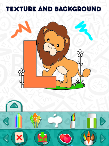 Letters Kids Coloring Book截图4