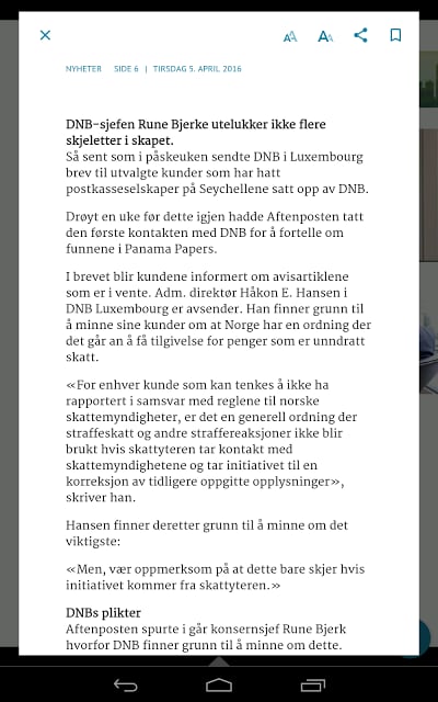 Aftenposten eAvis截图7