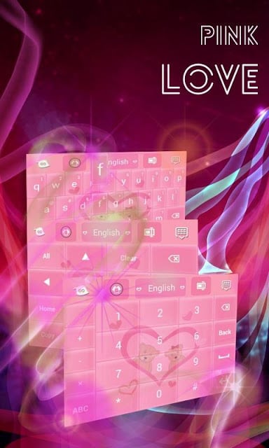 粉色爱心键盘免费截图5