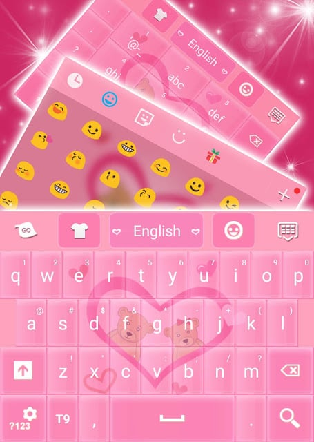 粉色爱心键盘免费截图1