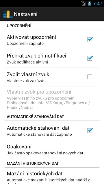 Hladiny vody v n&aacute;drž&iacute;ch截图8