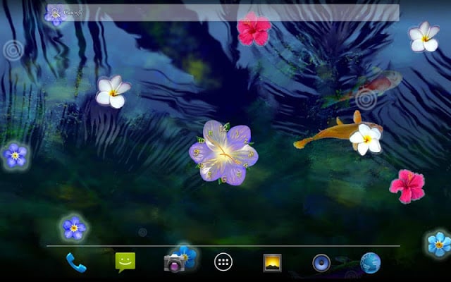 Serene flower clock HD widget截图5