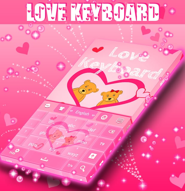 粉色爱心键盘免费截图2