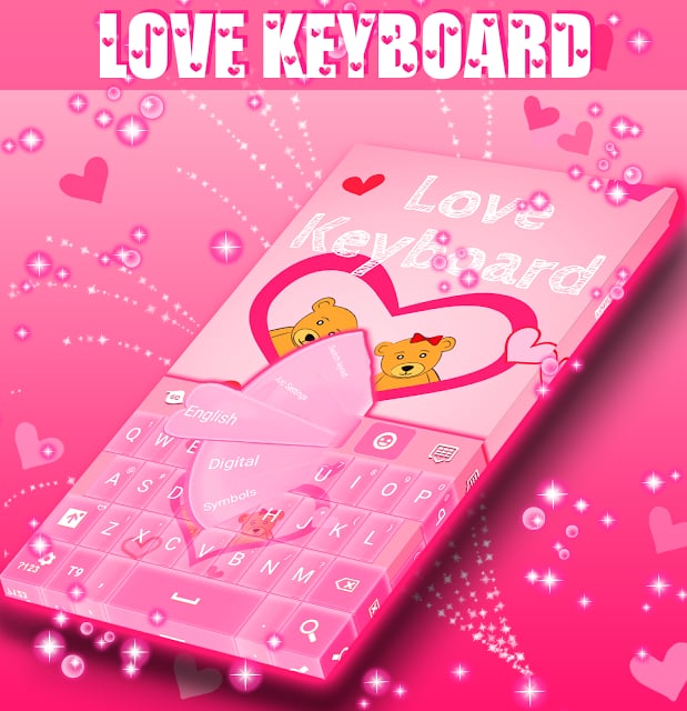 粉色爱心键盘免费截图3