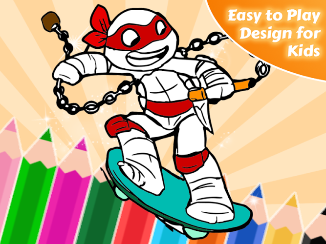 Coloring Game for Ninja Turtle截图3