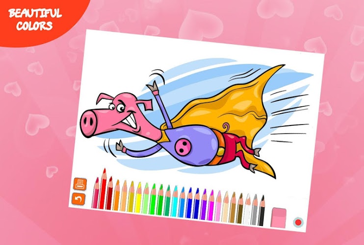 Pepy Pig Painting Coloring截图2