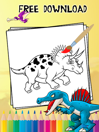 Dinosaur Coloring for Kids截图2