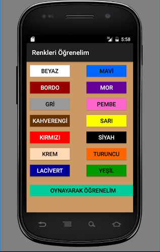 çocuk oyunları Türkçe Renkler截图1