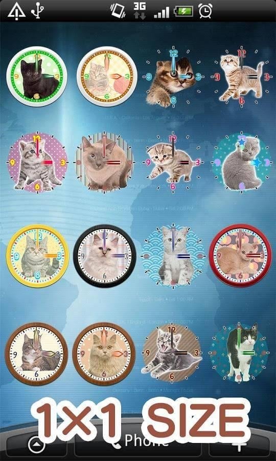 猫咪桌面指针时钟:Cat Clocks截图1