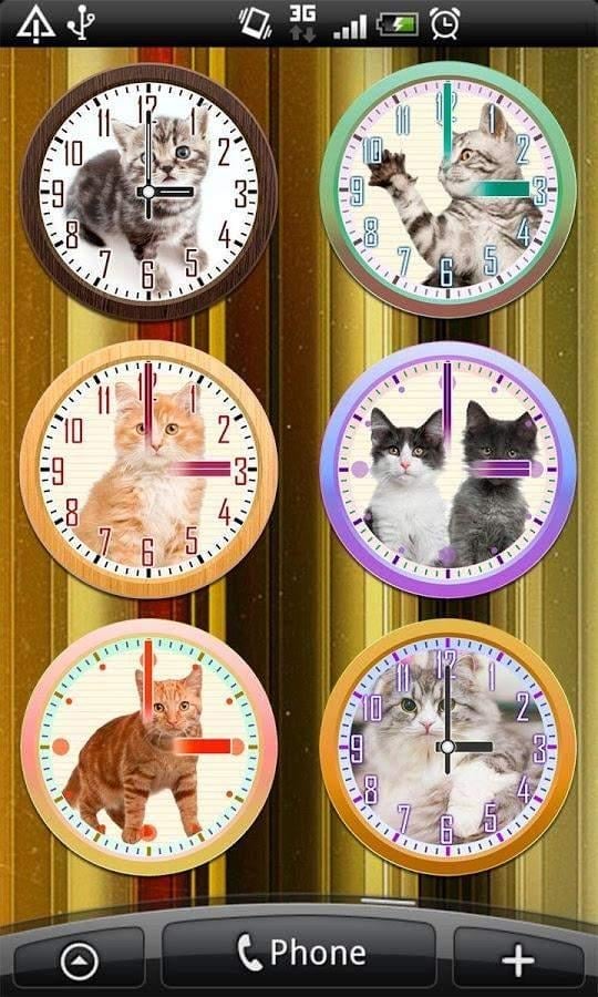 猫咪桌面指针时钟:Cat Clocks截图3