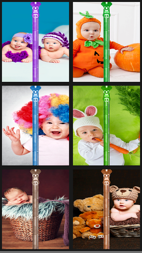 Cute Baby Zip LockScreen Prank截图1