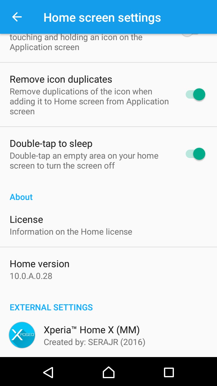 Serajr Xperia™ Home X (MM)截图1