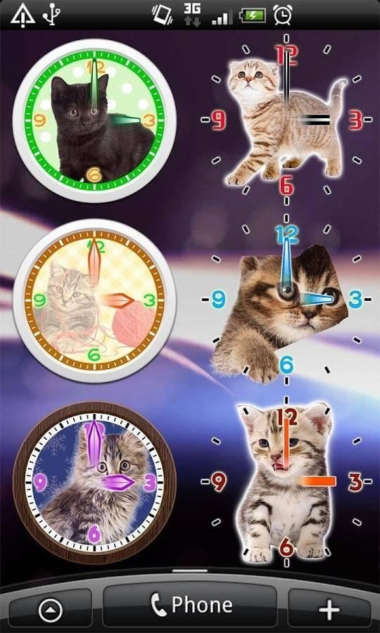 猫咪桌面指针时钟:Cat Clocks截图4