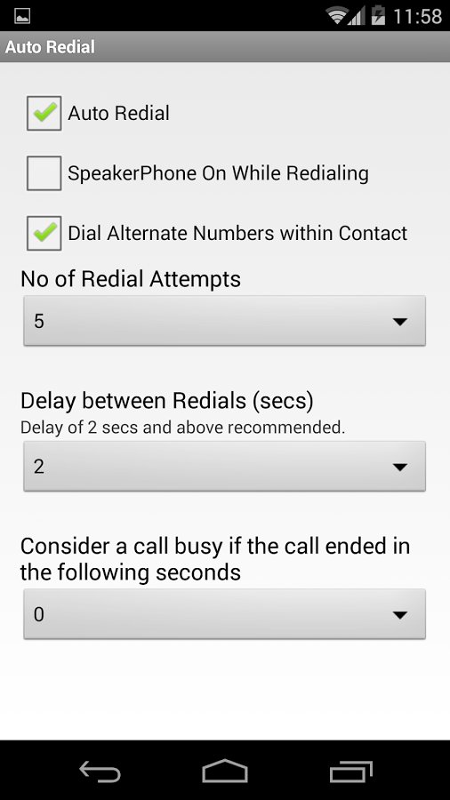 Auto Redial截图1