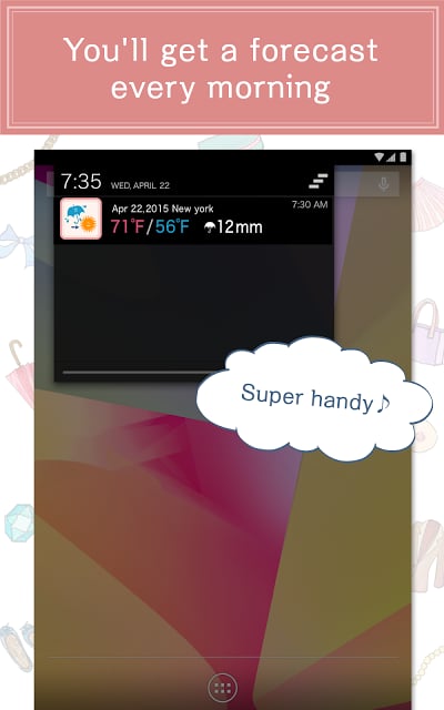 おしゃれ天気 〜コーディネートを教えてくれる天気予报アプリ〜截图4