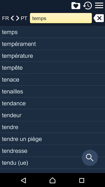 French Portuguese Dictionary F截图4