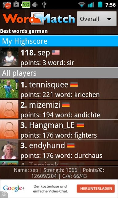 Wordmatch - Free Scrabble截图4