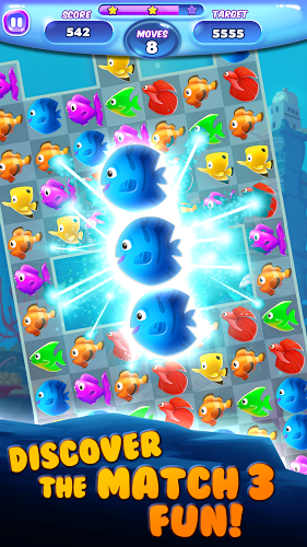 Fish Frenzy Match 3截图3