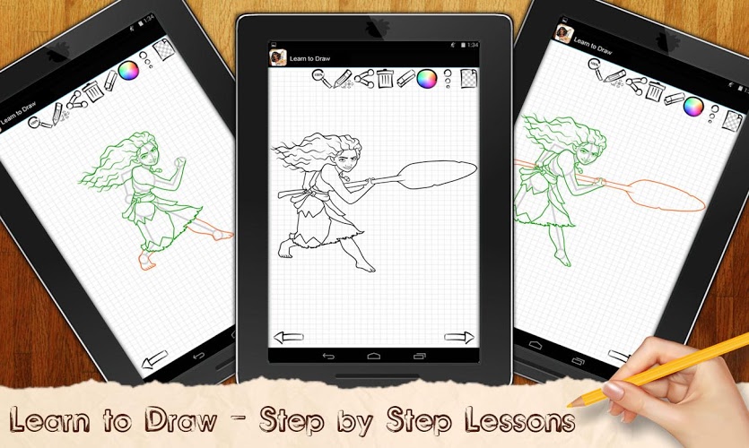 Learn to Draw Moana截图3