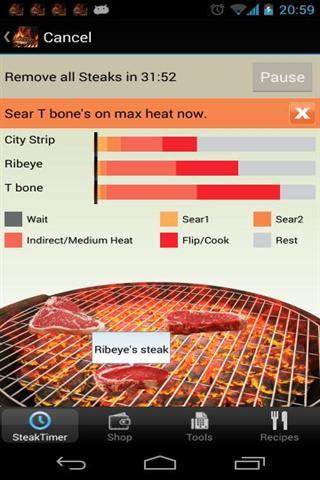 牛排计时器和食谱截图3