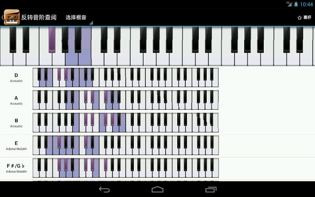 Piano Companion LITE: 钢琴和弦和规模截图7