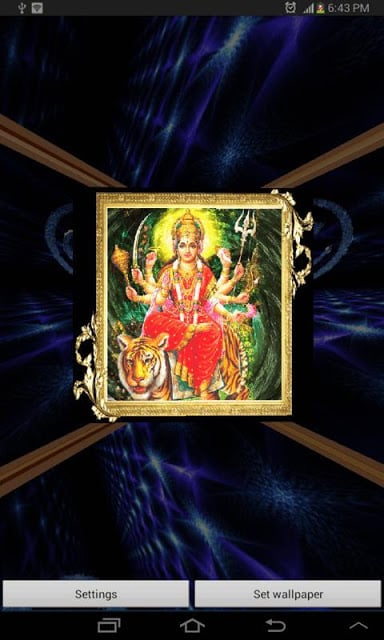 3D Maa Durga Live Wallpaper截图3