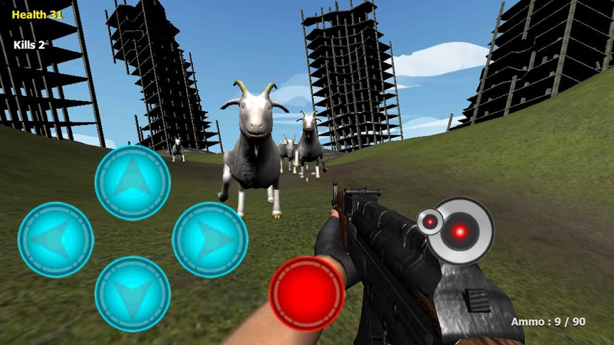 Goat City Rampage FPS 3D Free截图2