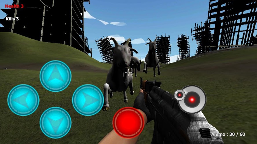 Goat City Rampage FPS 3D Free截图5