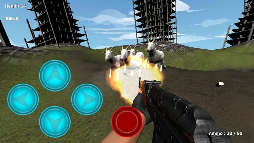 Goat City Rampage FPS 3D Free截图1