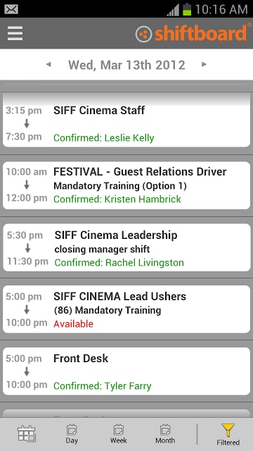 Shiftboard People Scheduling截图2