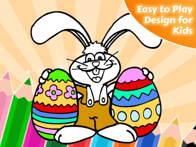 Easter Bunny Hop Coloring Game截图4