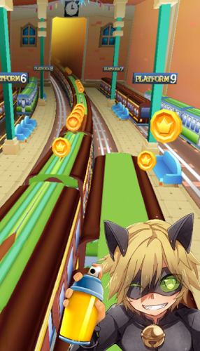 Subway Cat Noir Run Surf截图3