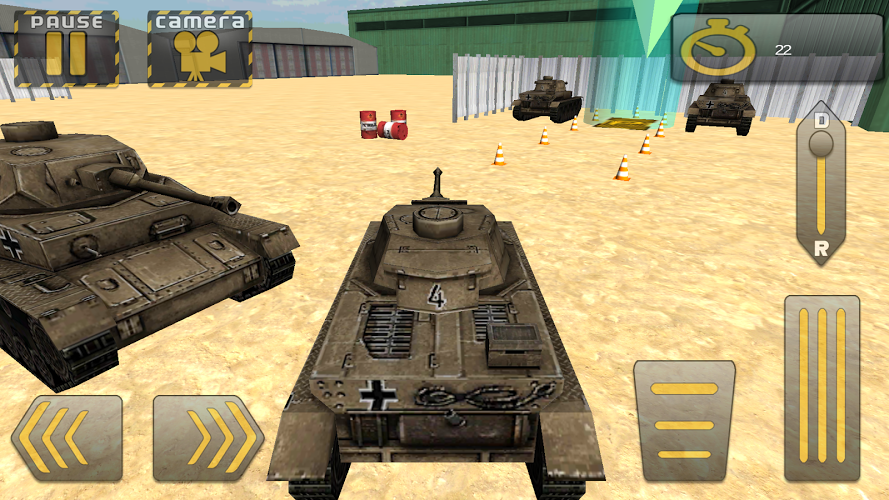 3D Army Tank Parking截图2