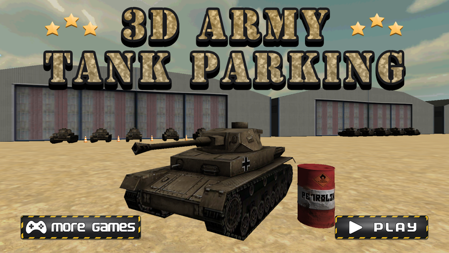 3D Army Tank Parking截图1