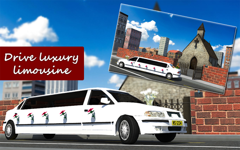 Wedding Luxury Limousine 3D截图5