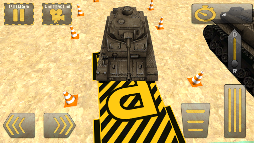 3D Army Tank Parking截图3