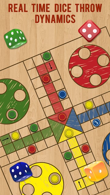 Ludo Classic - Wood Board截图7