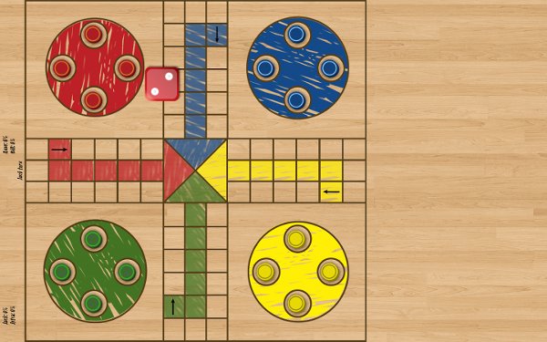 Ludo Classic - Wood Board截图10