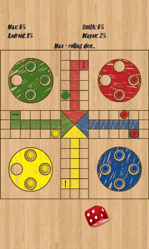 Ludo Classic - Wood Board截图9