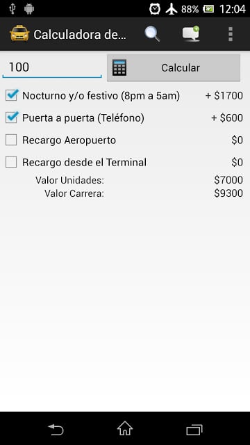 Calculadora de Tarifas截图4