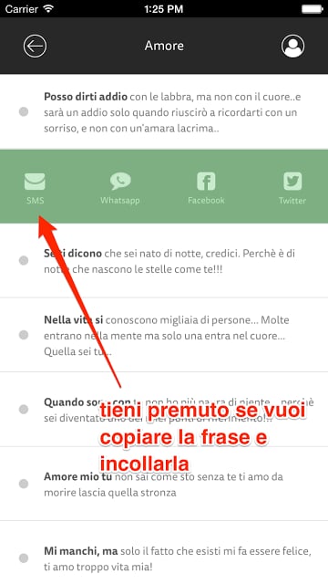 Sms Pronti e Frasi d'Amore截图3